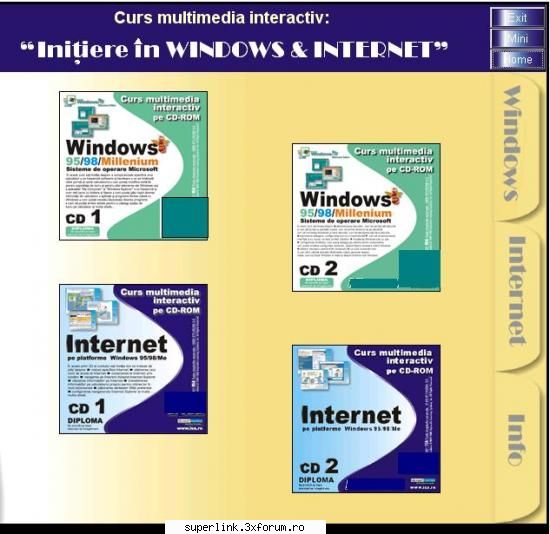 Curs multimedia de initiere in Windows si Internet - spartan - Link-uri utile