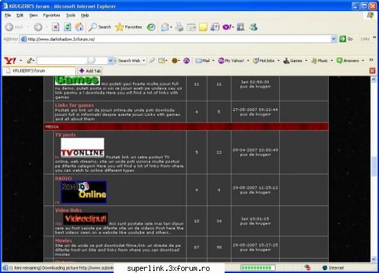 Forumul meu cu multe filme,muzica,etc... - THIS IS MY FORUM ADRESS Acesta este - Forum-uri pentru noi toti