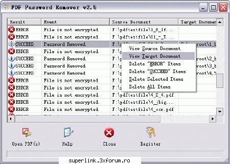 PDF Password Remover v.3.0 - PDF Password Remover can be used to decrypt - Link-uri utile