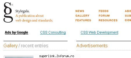 Top 10 CSS Galleries - delaurentis - Tutoriale adunate de pe net
