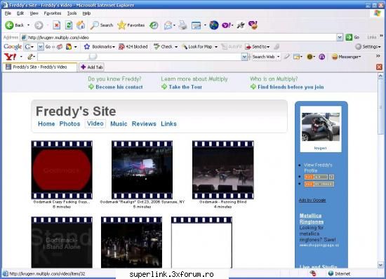 Videoclipuri muzica rock - Acesta un alt blog site de al meu unde am uplodat - Movies, video, pictures