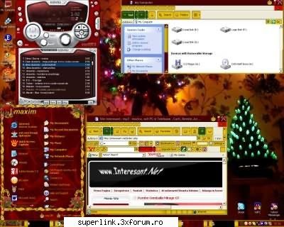 desktop themes - de sarbatori - via - interesant.net - Desktop stuff, radio on-line si altele