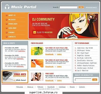web-site templates - delaurentis - Templates - discutii si link-uri